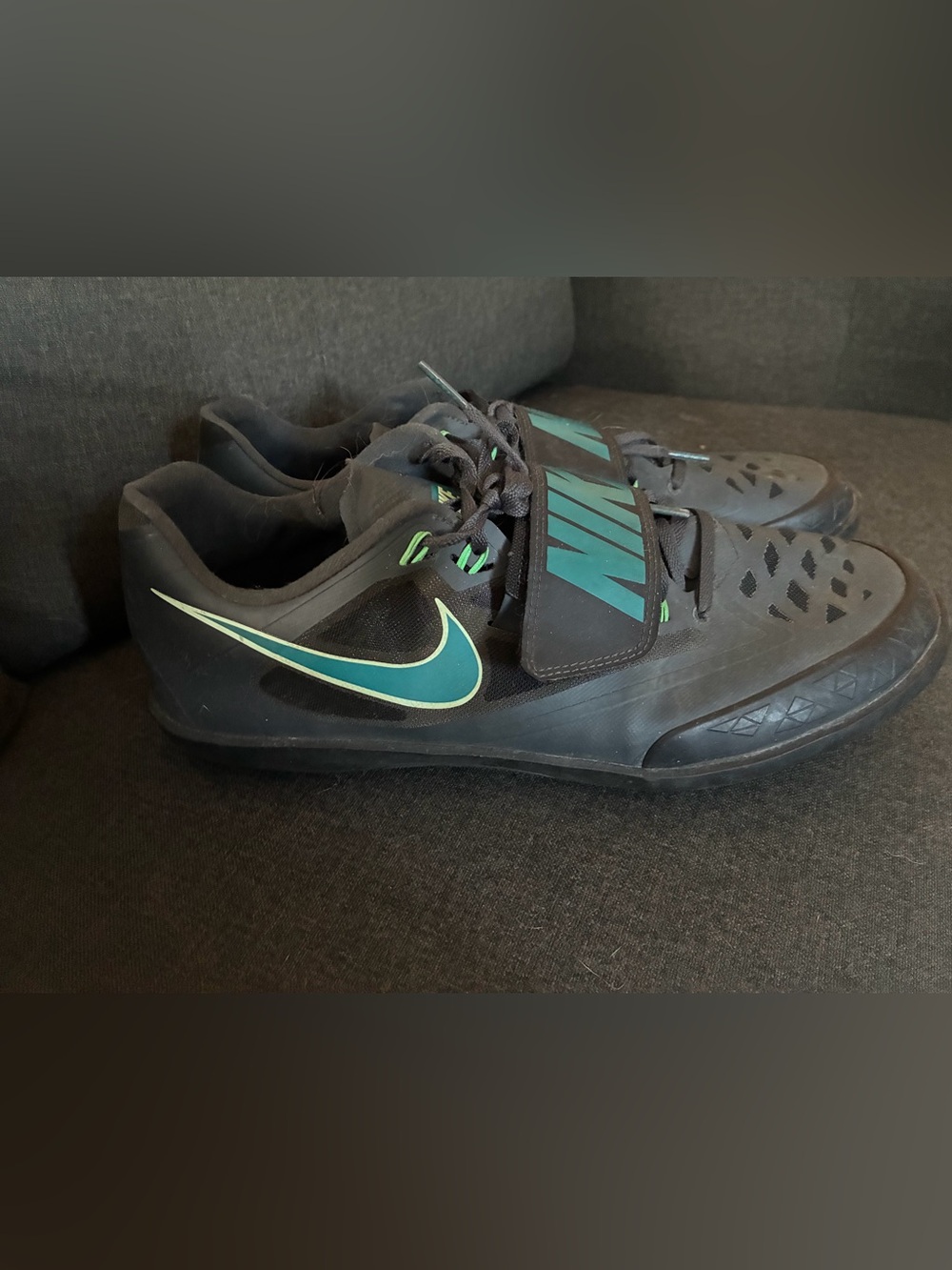 Nike Zoom Rotational 6 Men’s Black & Teal Throwing Shoes